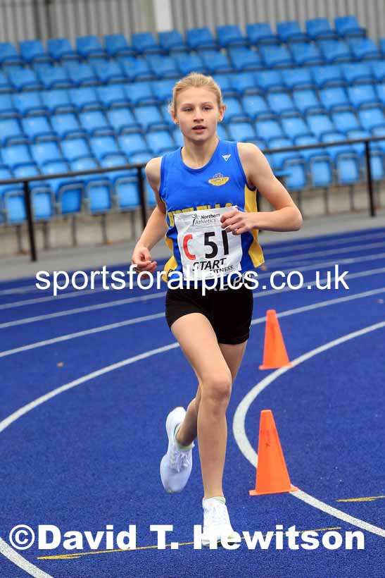 Girls under-13s 2022 Northern Road Relays, SportsCity, Manchester. Photo: David T. Hewitson/Sports for All Pics